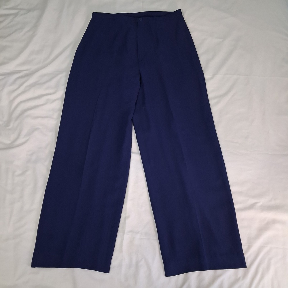 M.T. Morgan Taylor Silk Pants Womens Sz 10 Old Money Minimalist Quiet‎ Luxury